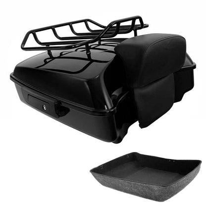 Chopped Trunk Backrest Pad for Harley Touring (2014–2026)