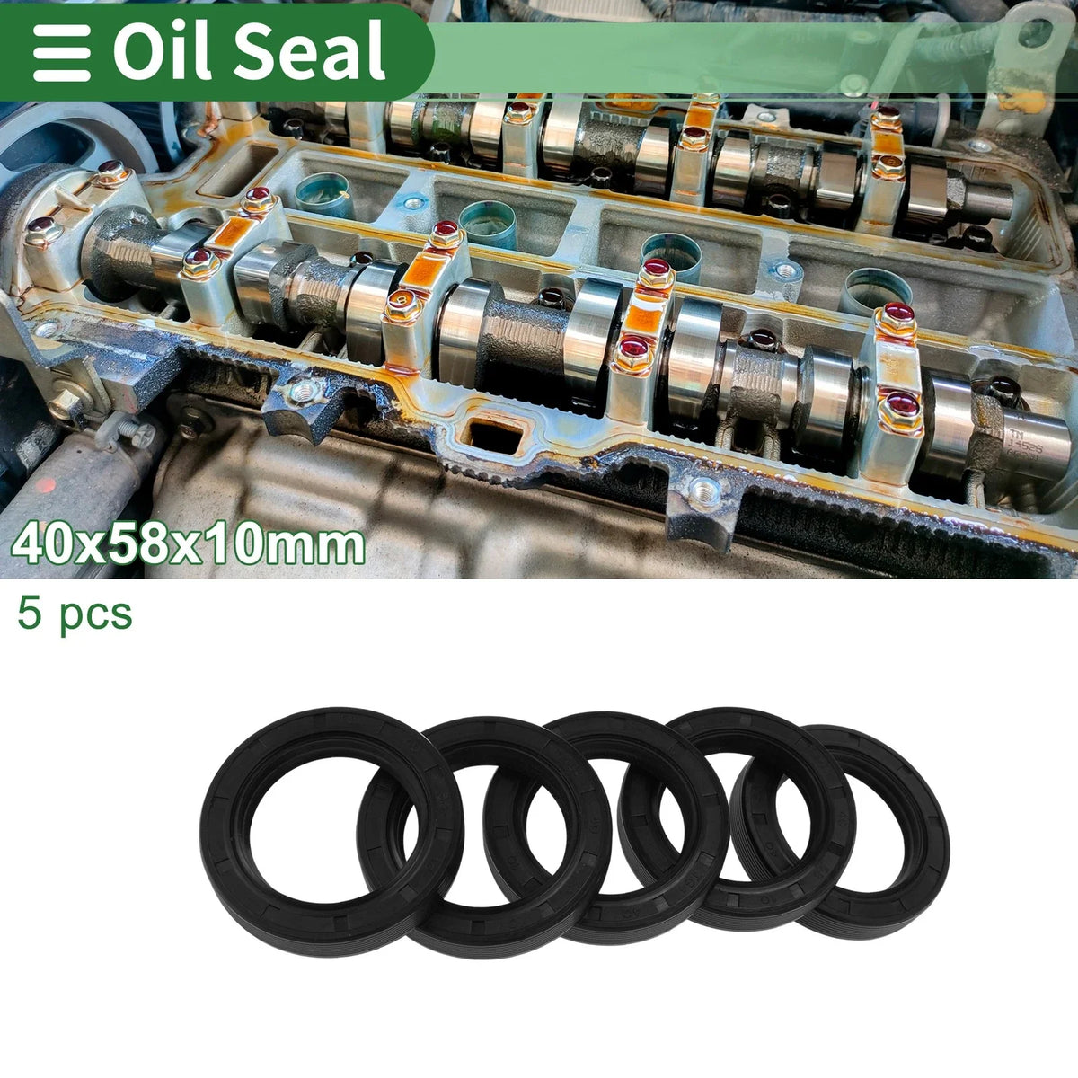 Oil Seal for Rotary Shaft (40x58x10mm)