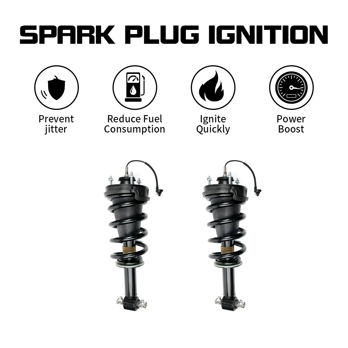 2X Front Strut Shock Absorbers for Chevy Suburban Tahoe 2015-2020