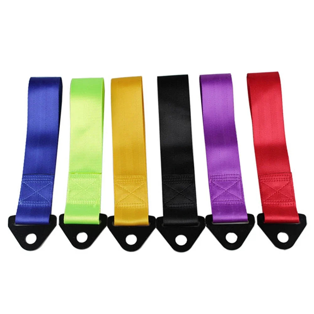 Tow Strap Set for Front Rear Bumper Towing Hook (Universal)