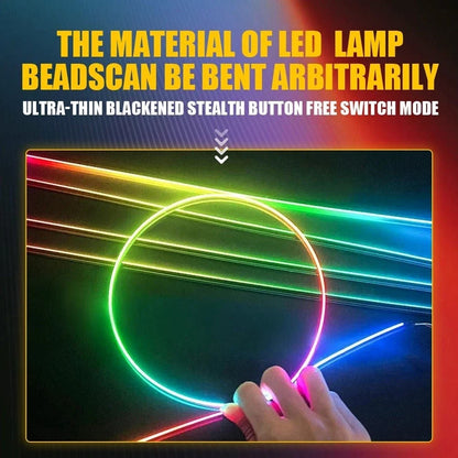 RGB LED Sunroof Light Strip for Universal Car Interior (1 to 2)