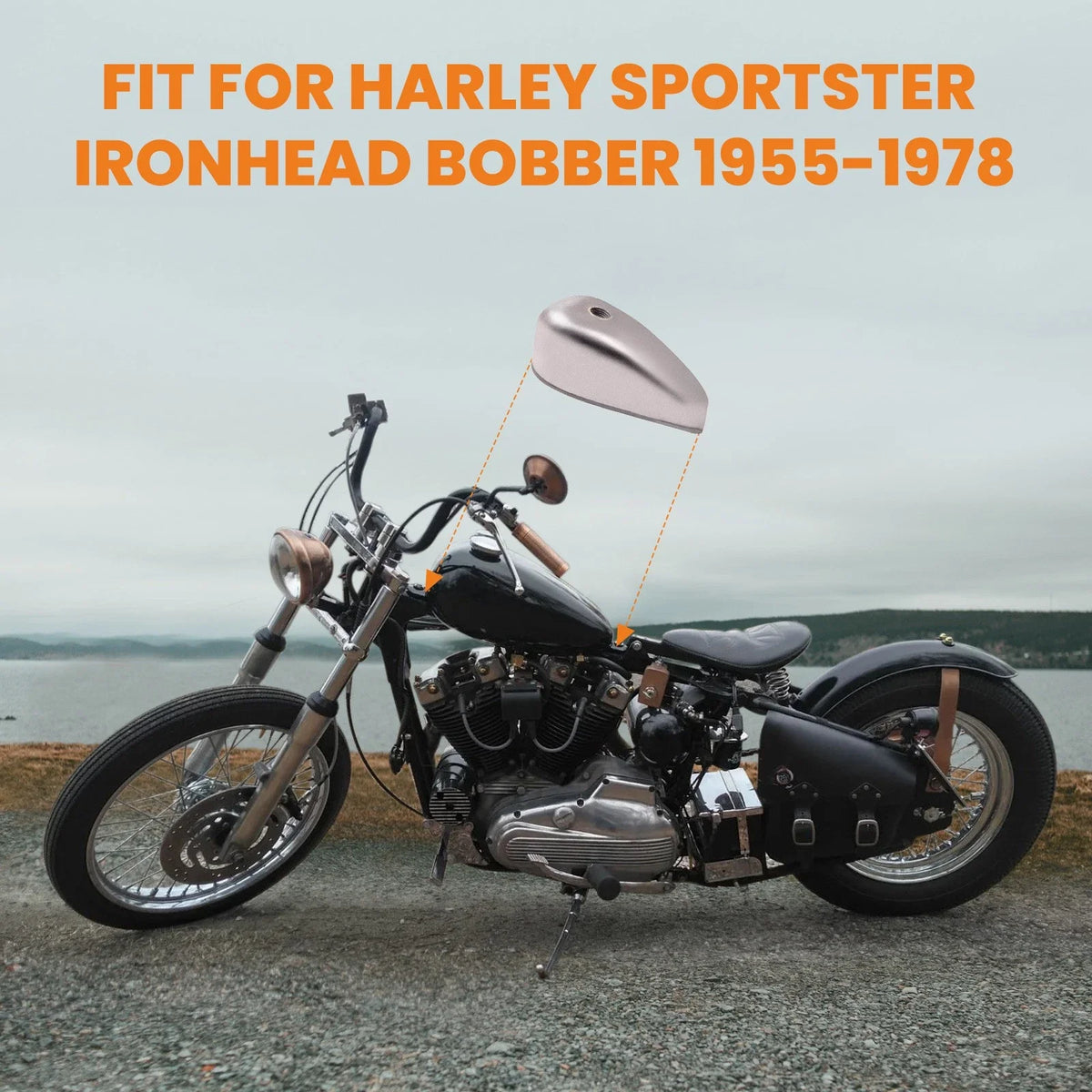 2.4 Gallon Gas Tank for Harley-Davidson Sportster (1957–1978)