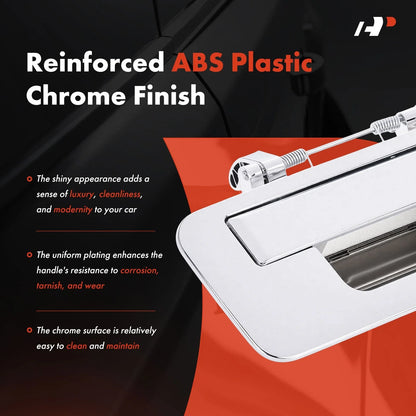 Chrome Tailgate Handle with Keyhole for Nissan Titan 2013-2015