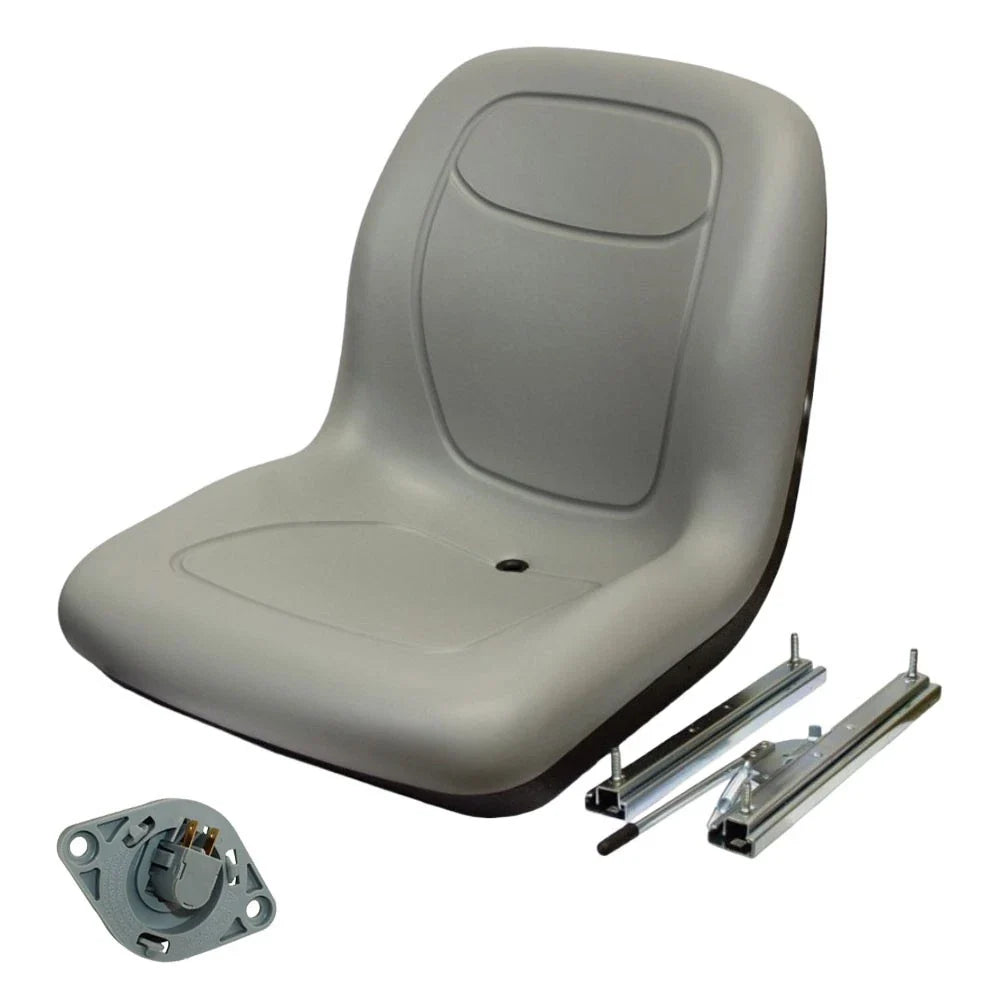 Grey Vinyl Seat with Slide Rails & Presence Switch for Universal Products