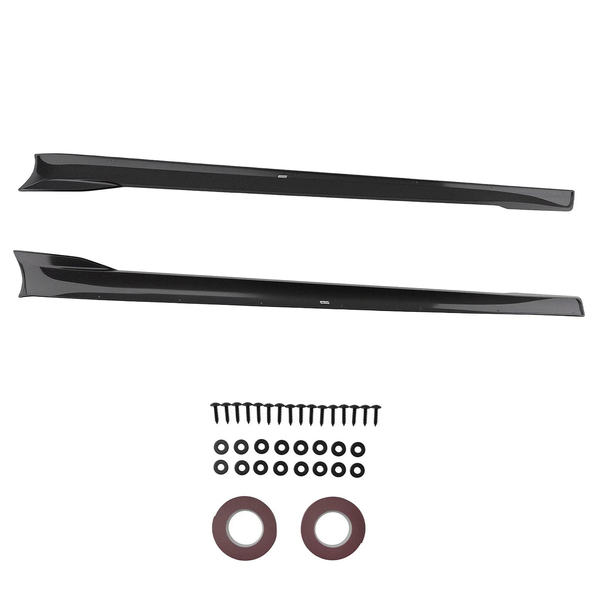 Side Skirt Body Panels for Tesla Model S (2021–2024) CF Black