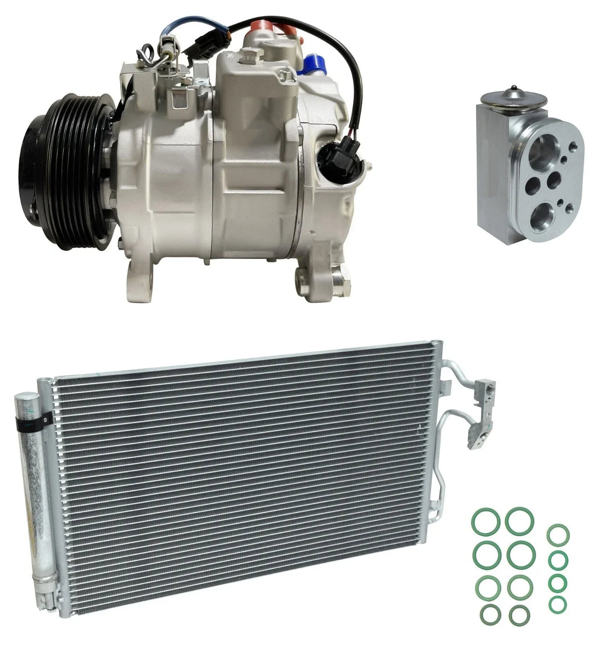 AC Compressor Kit With Condenser for BMW 328i xDrive GT (2015–2017)