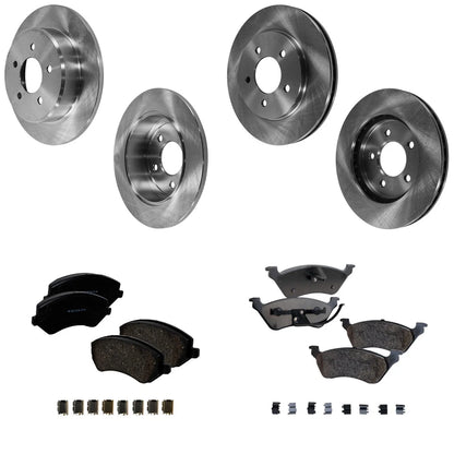 2001 Dodge Grand Caravan Brake Pad and Disc Kit