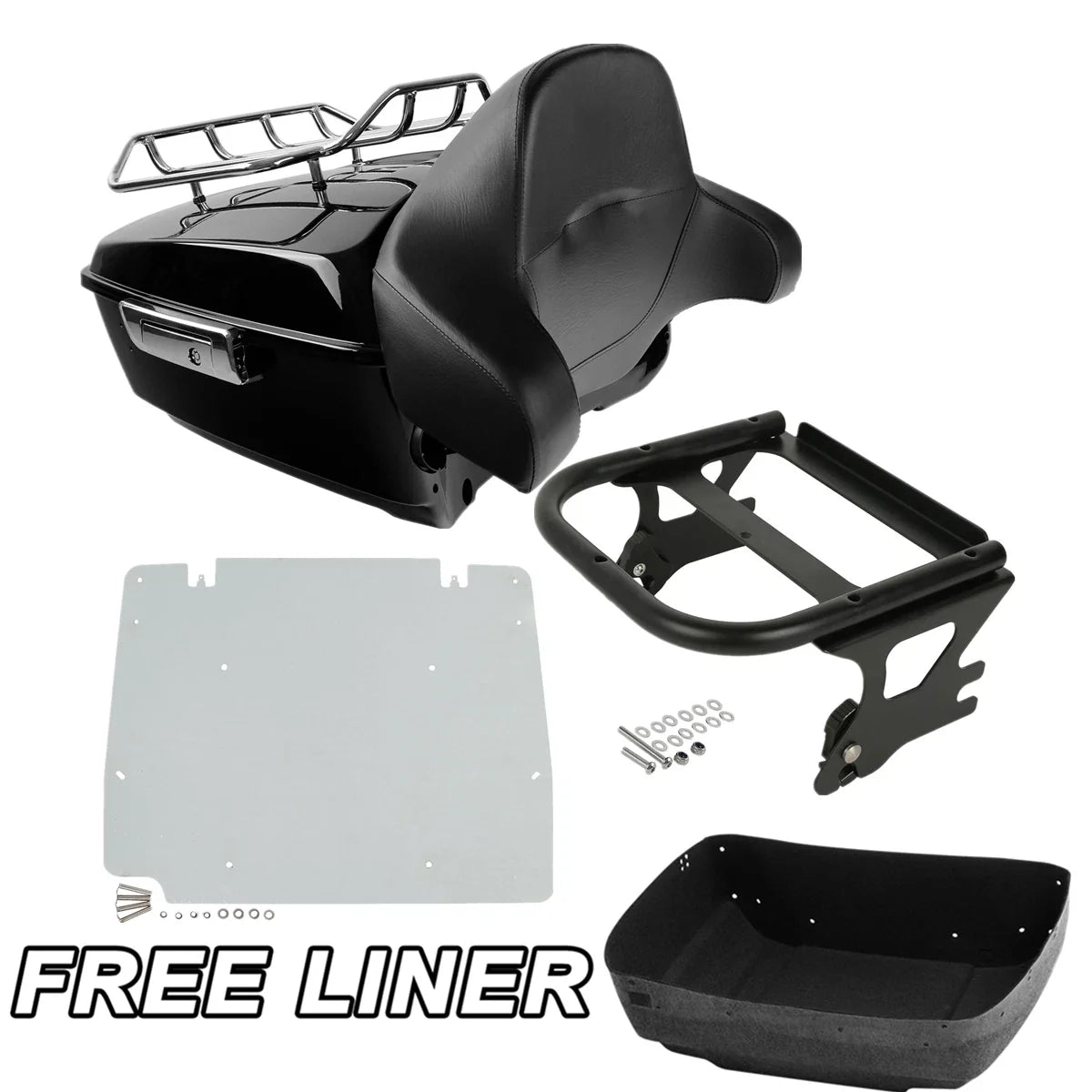 Trunk Pad Rack Plate for Harley Touring Road Glide 1997-2008