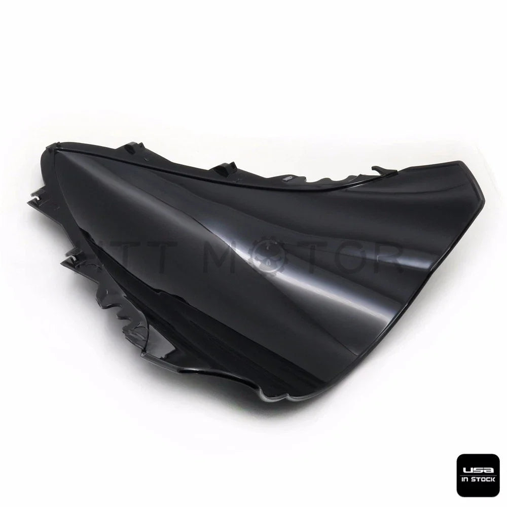 Black Smoke Double Bubble Windshield for 2007-2008 Yamaha YZF R1