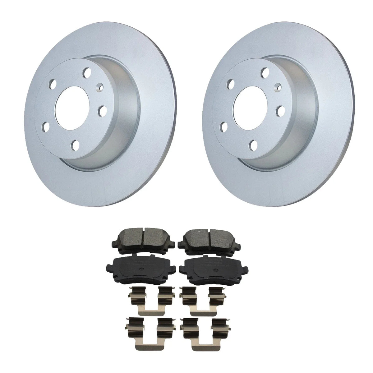 Disc Brake Pad Kit & Rear Solid Rotor for Audi TT Quattro (2000–2006)