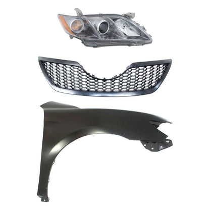 Headlight Kit for Toyota Camry (2007–2009) Right Assembly Halogen