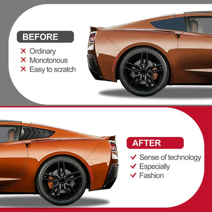 Side Window Louver Cover Sun Shade for Chevrolet Corvette C7 (2014–2019)