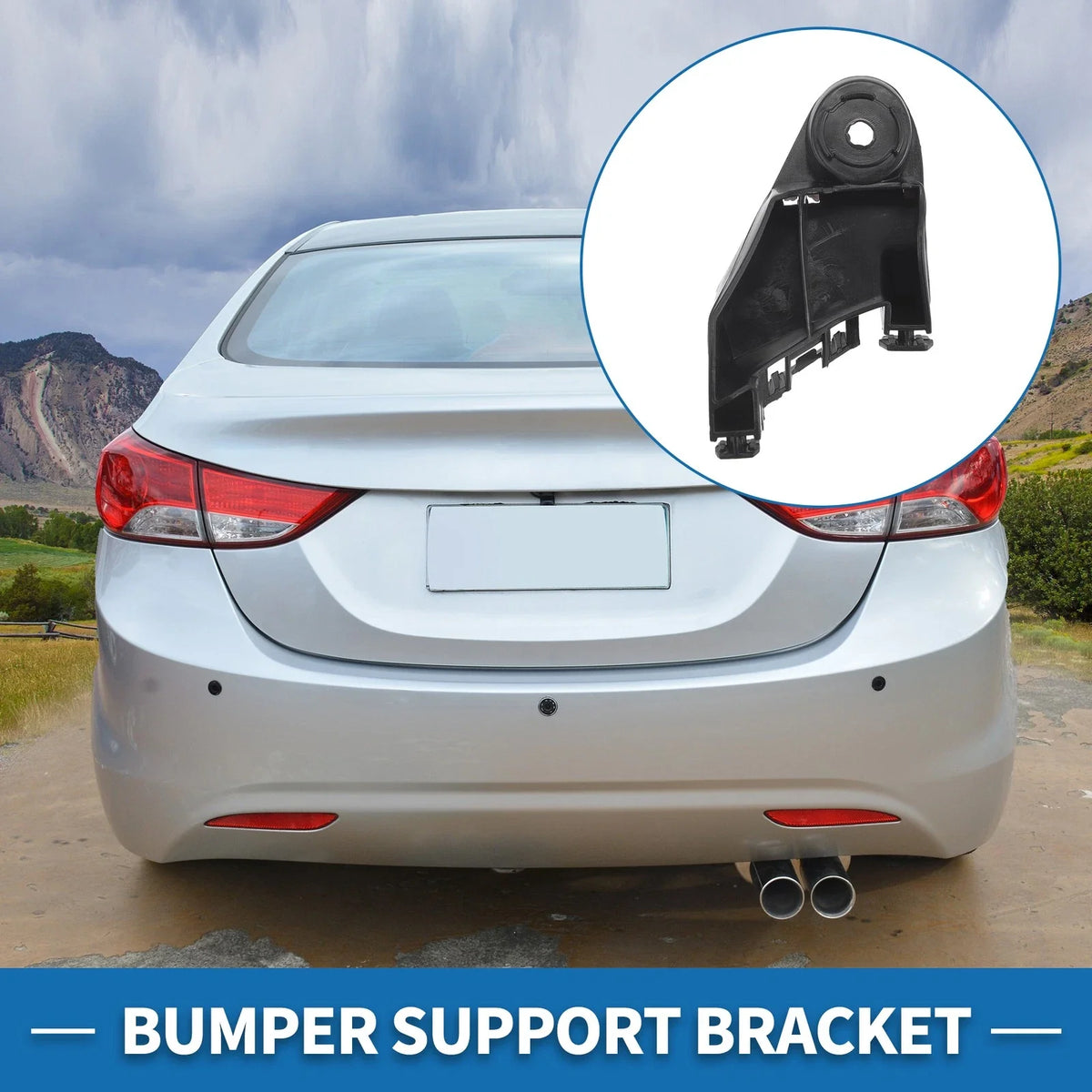 Left Rear Bumper Retainer Bracket No. 52563F4010 for Toyota C-HR (2017–2018)