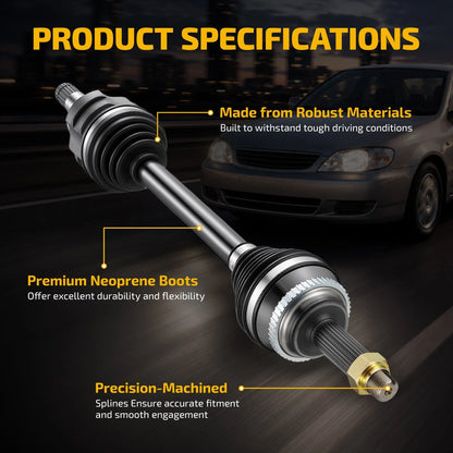 CV Axle Front Left for Toyota Matrix (09-14) & Corolla (09-19)