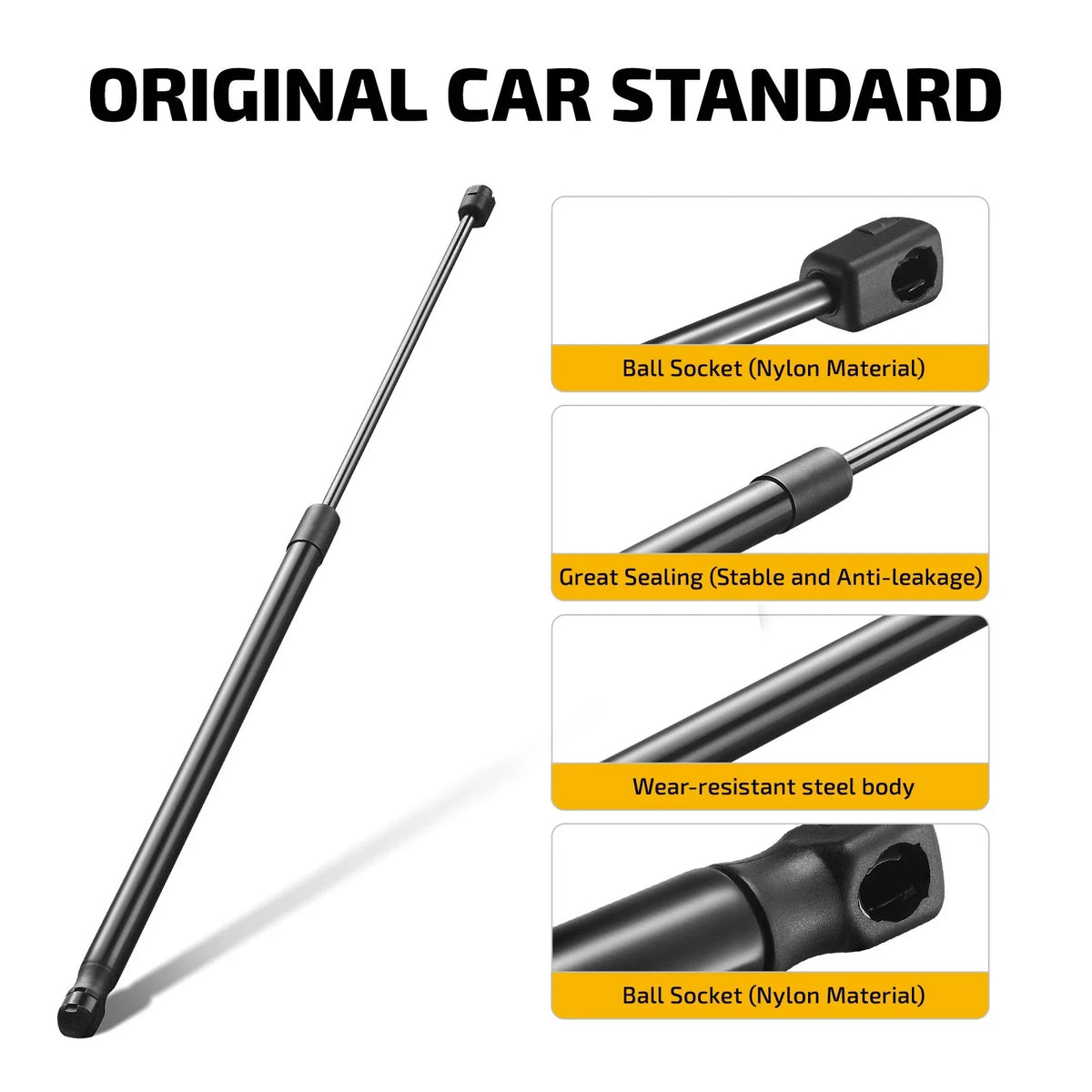 26" Gas Shocks Struts for Camper Shell (C16-22187, 49LBS/220N)