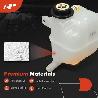Front Engine Coolant Reservoir for Ford Edge 2007-2014 with Cap