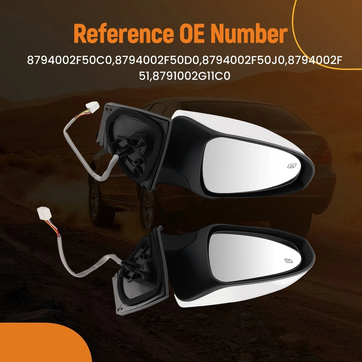 Powered Side Mirror for Toyota Corolla Sedan/Hatchback (2014–2019) 8794002F51