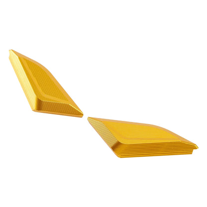 Billet Gold Mirror Block Off Plates for Ducati Panigale V4/S/R V2 (2018–2024)