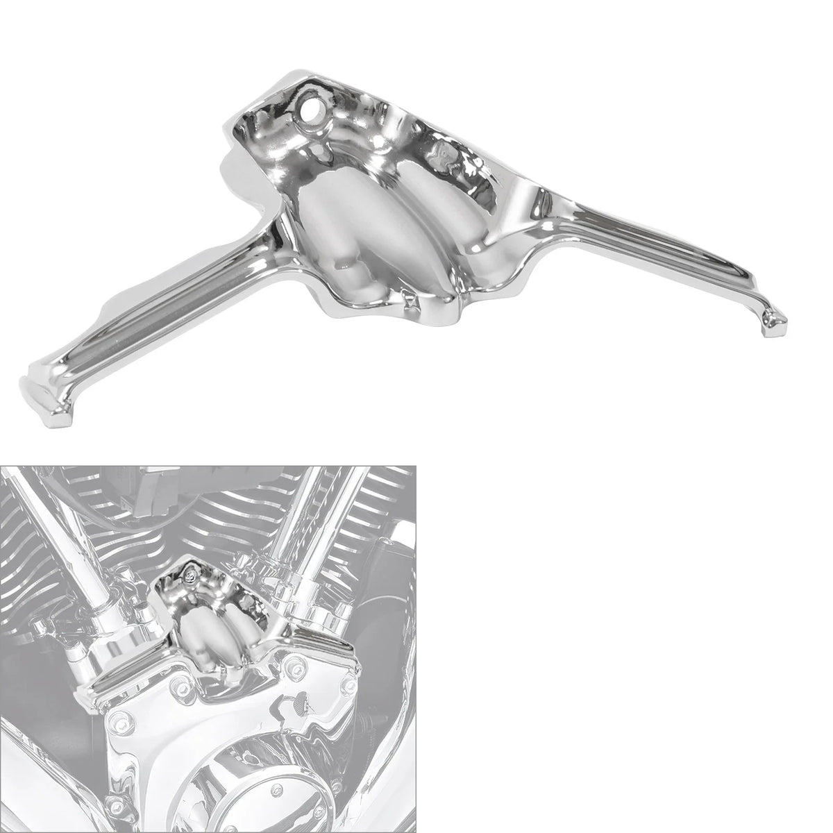 Chrome Accent Tappet Block for Harley Softail Slim Breakout 1999-2017