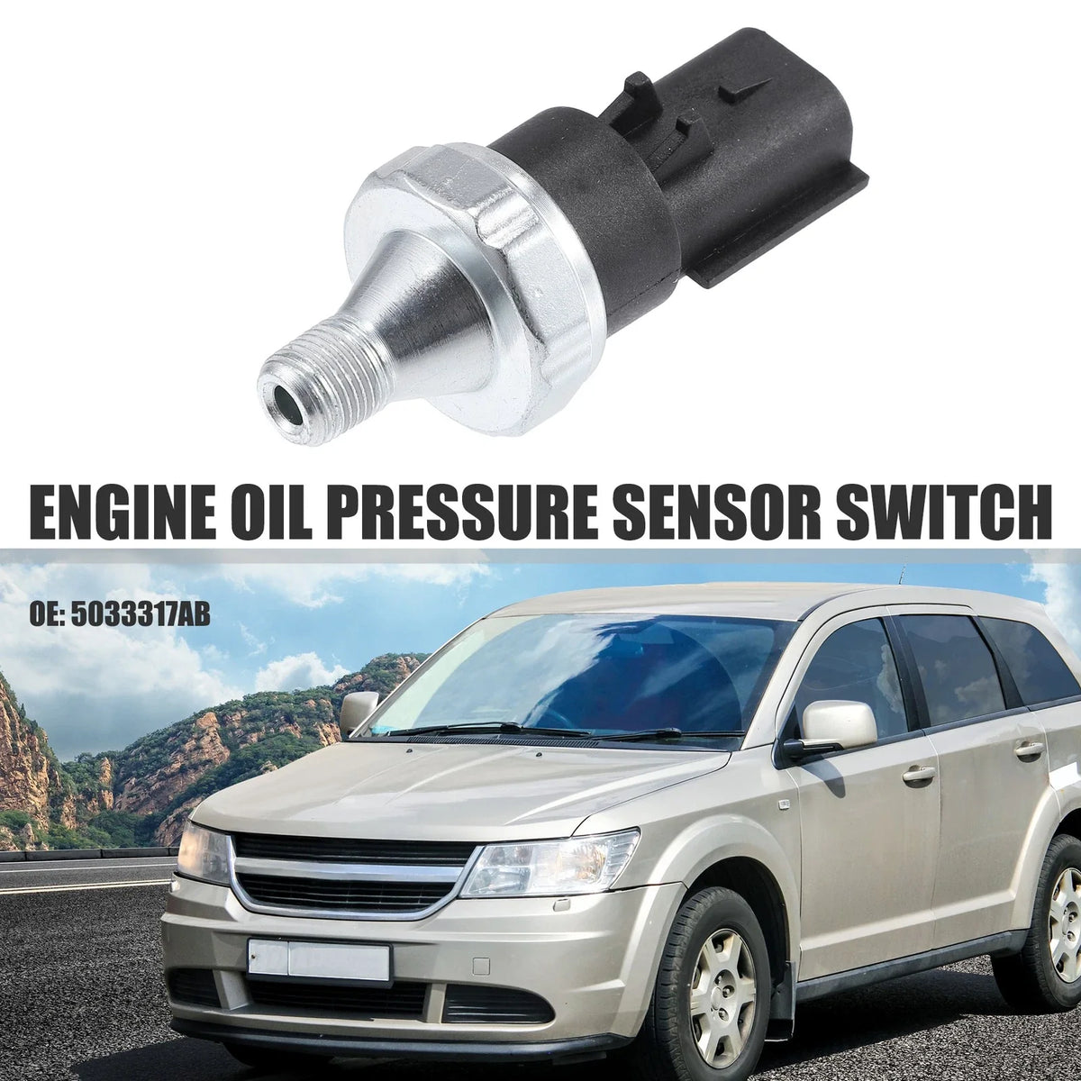 Engine Oil Pressure Sensor 5033317AB for Dodge Journey, Jeep Compass (2007–2017)