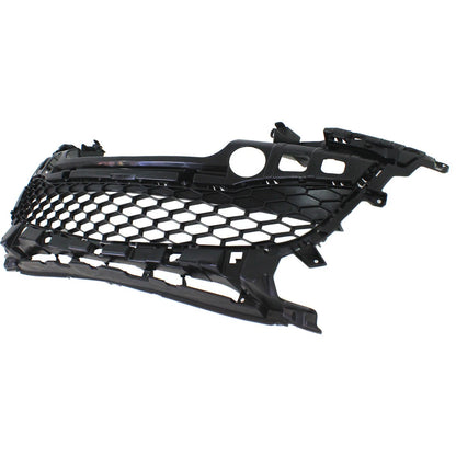 Bumper Grille for Mazda 3 3 Sport (2012–2013) Textured Gray Plastic CAPA