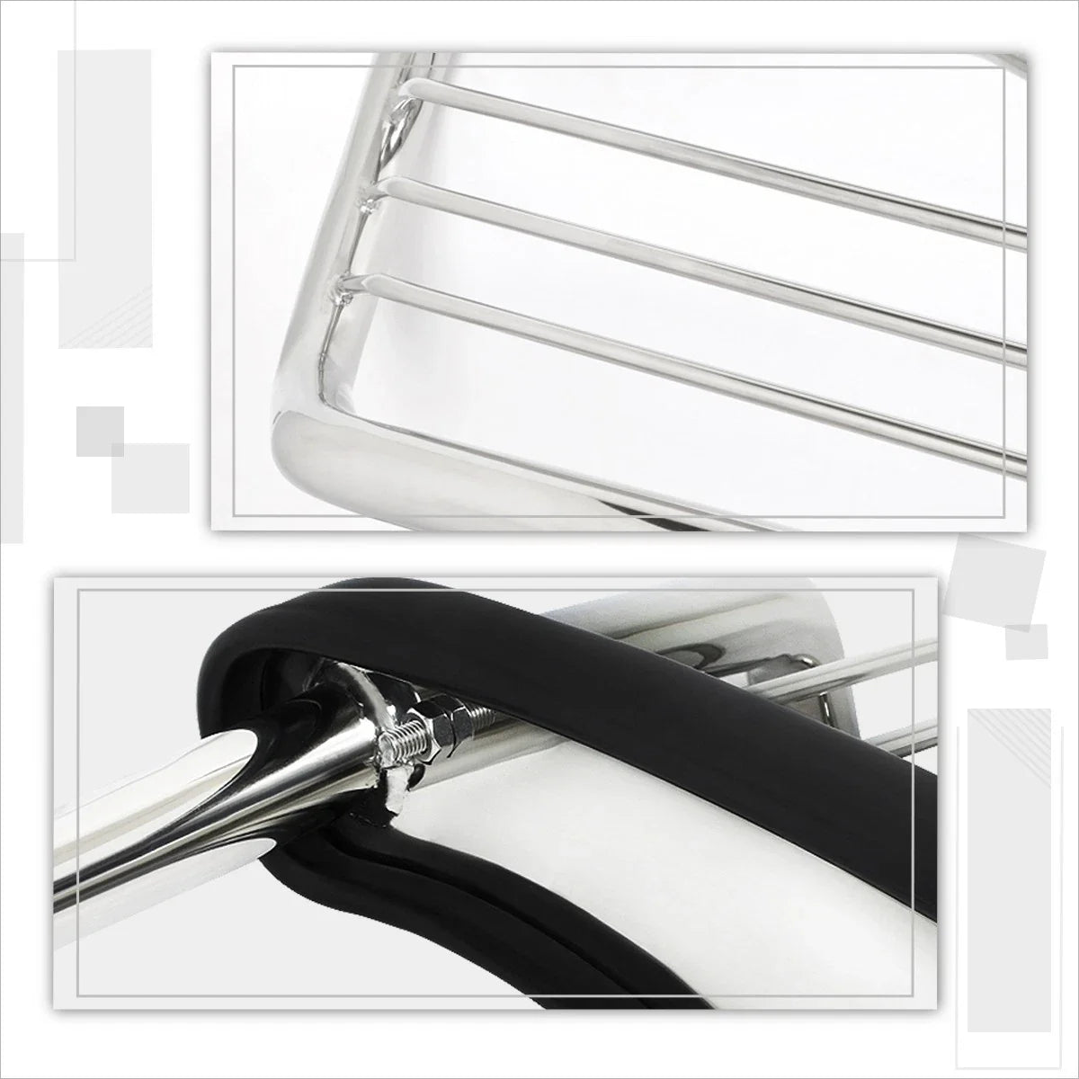 Front Bumper Protector Grille Guard Chrome for 2007-2013 Chevy Silverado 1500