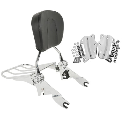 Docking Hardware Kit & Backrest Sissy Bar for Harley Road Glide 09-13