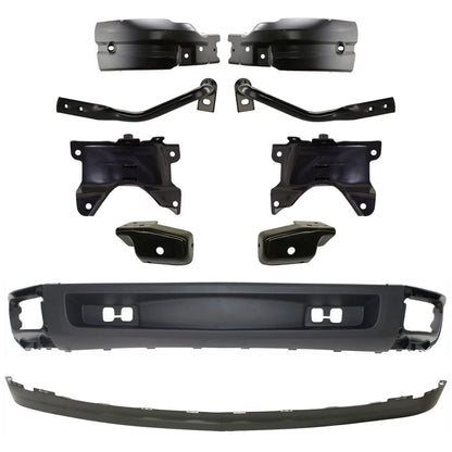Front Lower Valance Kit for Chevrolet Silverado 1500 (2007–2013) Textured Black
