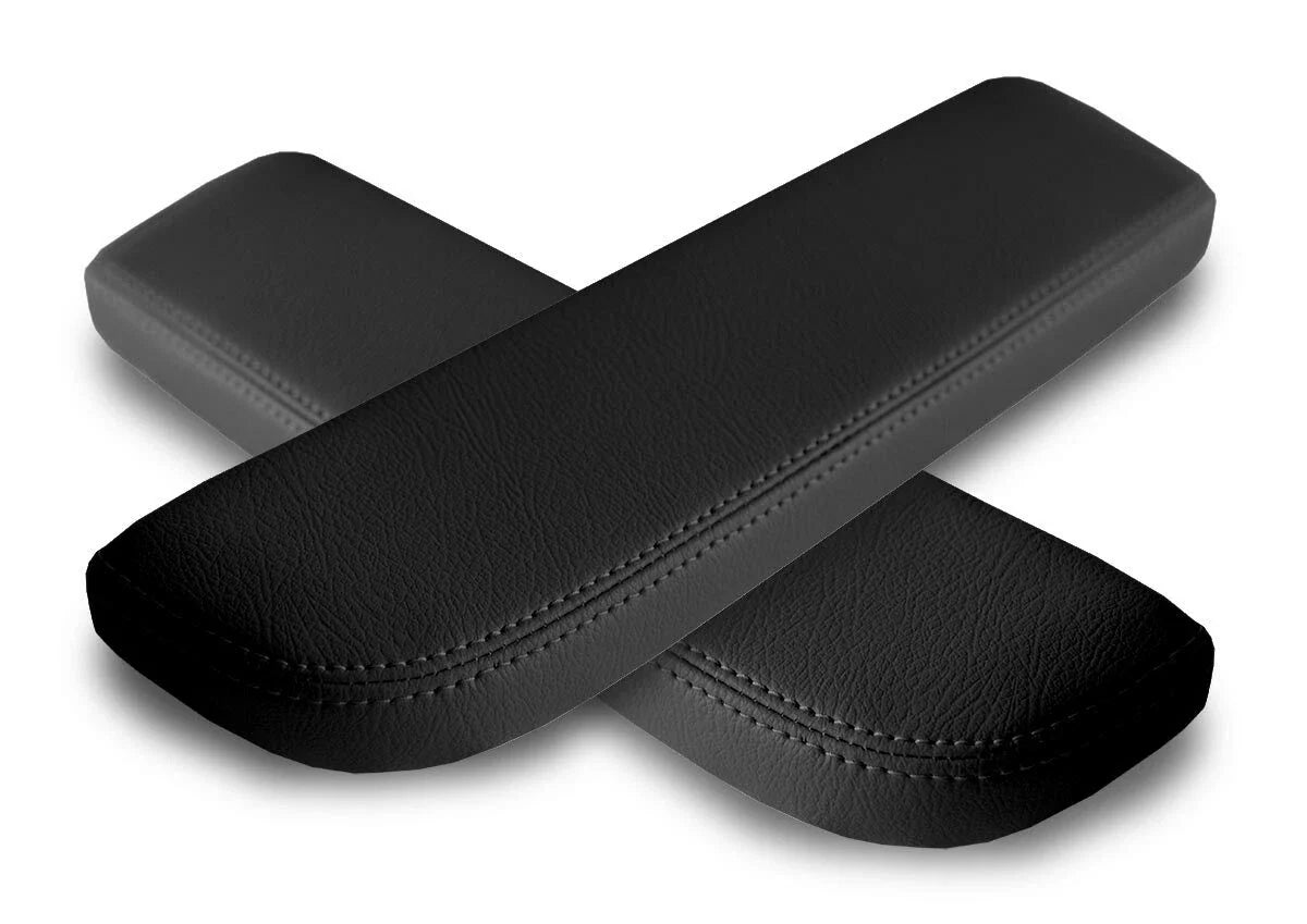 Leather Armrest Door Panel Cover for Lincoln Town Car (1998–2002) Black