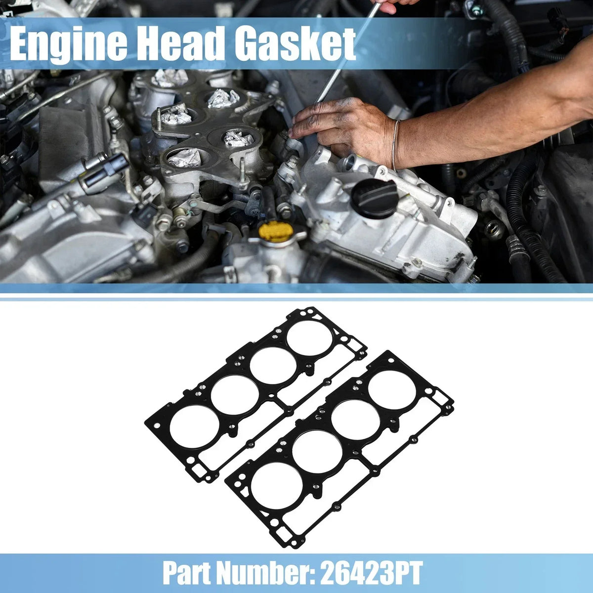 Engine Cylinder Head Gaskets - 2 Pieces for Dodge Ram 1500 (2009-2010)