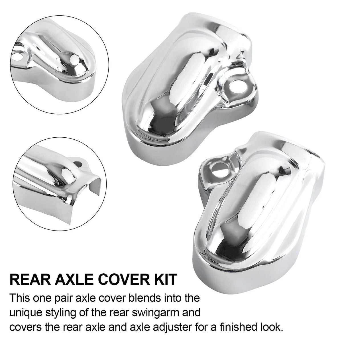 Rear Bar Shield Axle Nut Covers for Harley V-Rod VRSC Night Rod (2002–2017)