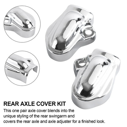 Rear Bar Shield Axle Nut Covers for Harley V-Rod VRSC Night Rod (2002–2017)