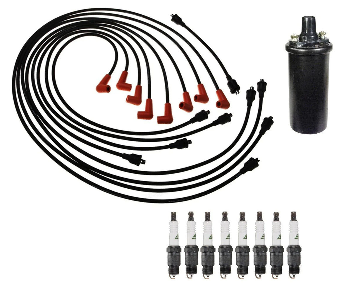 Ignition Wires & Spark Plugs Kit for Chevy Corvette (1970–1982)