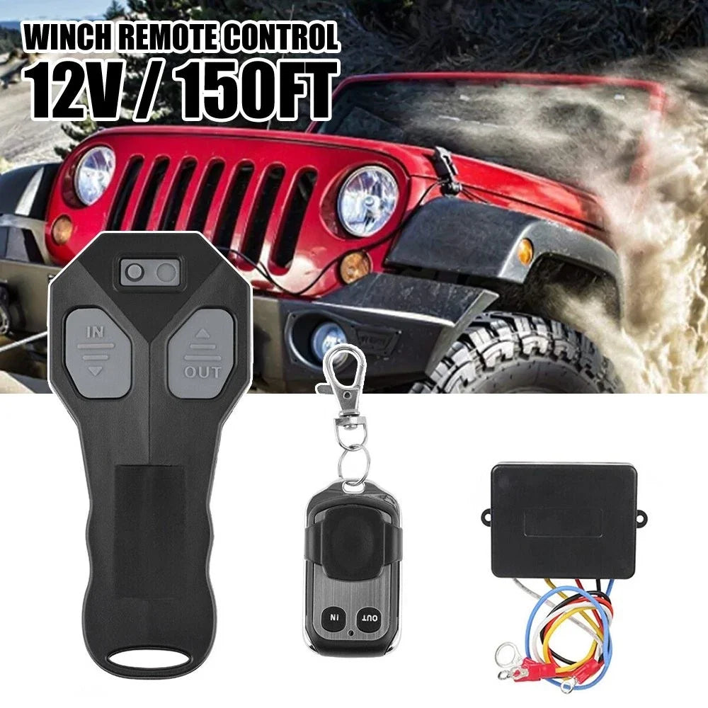 12V Winch Remote Control Wireless Switch Kit for SUV UTV ATV