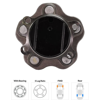 Wheel Hubs for Nissan Rogue (2014–2020) Front & Rear with Bearing FWD