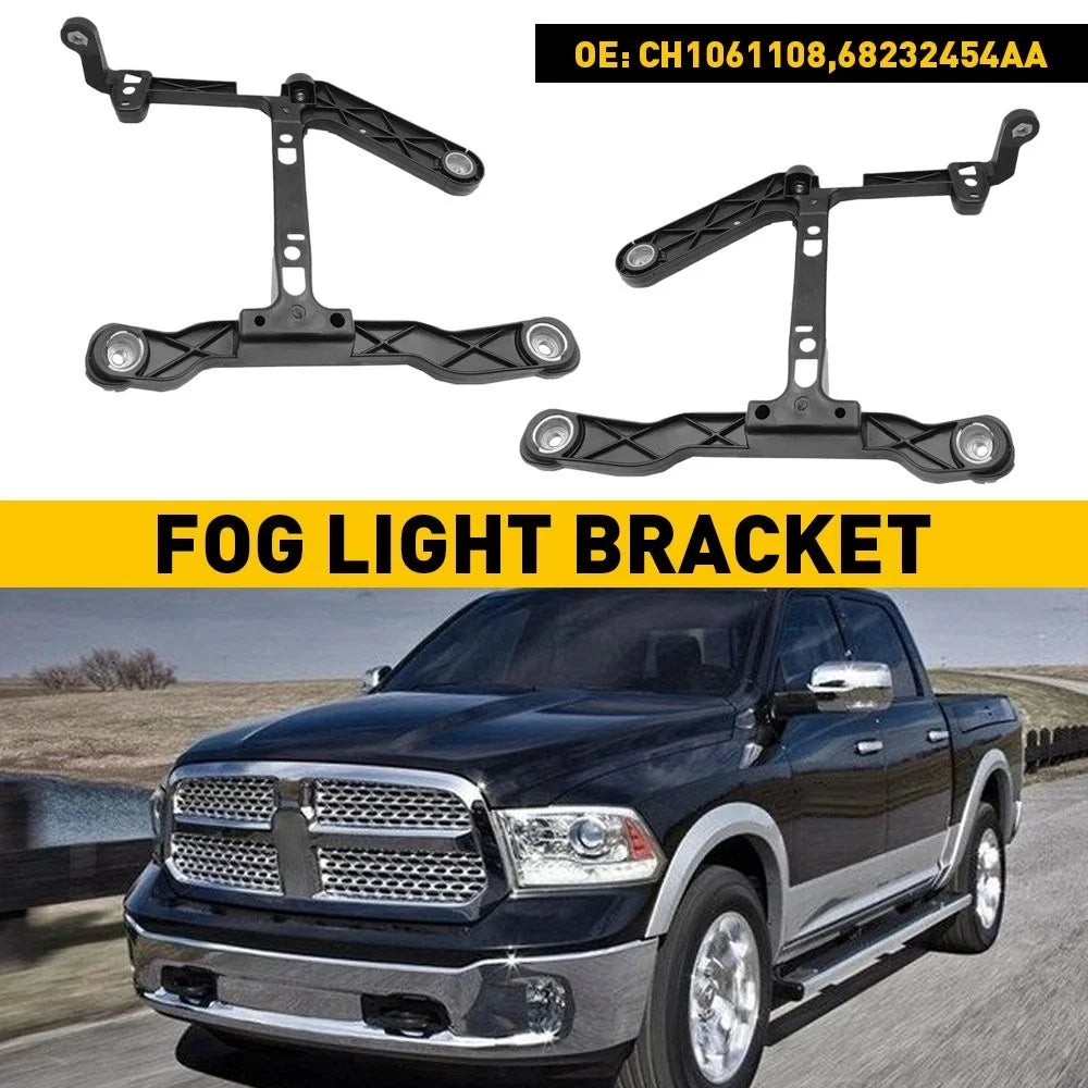 Front Bumper Side Support Fog Lamp Brackets for Ram 1500 (2013–2018)