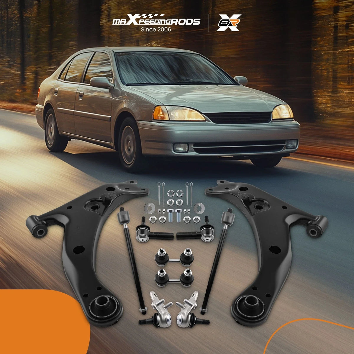 Front Lower Control Arms Sway Bars for Toyota Corolla (1996–2002)