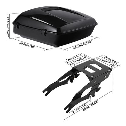 Chopped Mount Rack for Trunk on Indian Chieftain Dark Horse 2016-2025