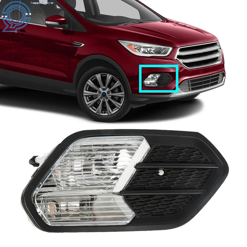 Passenger Right Fog Light for Ford Escape (2017–2019) with Black Cover