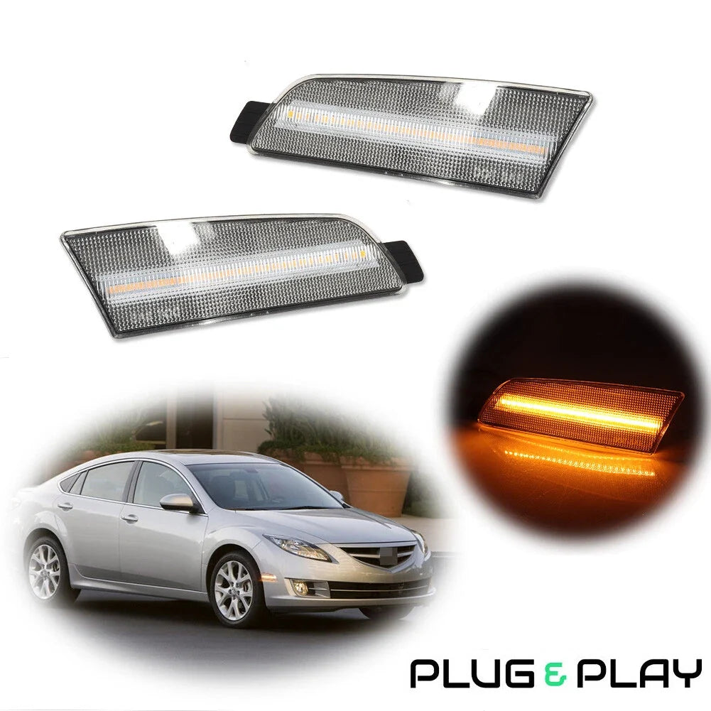LED Front Corner Side Marker Lights for Mazda 6 (2009–2013)