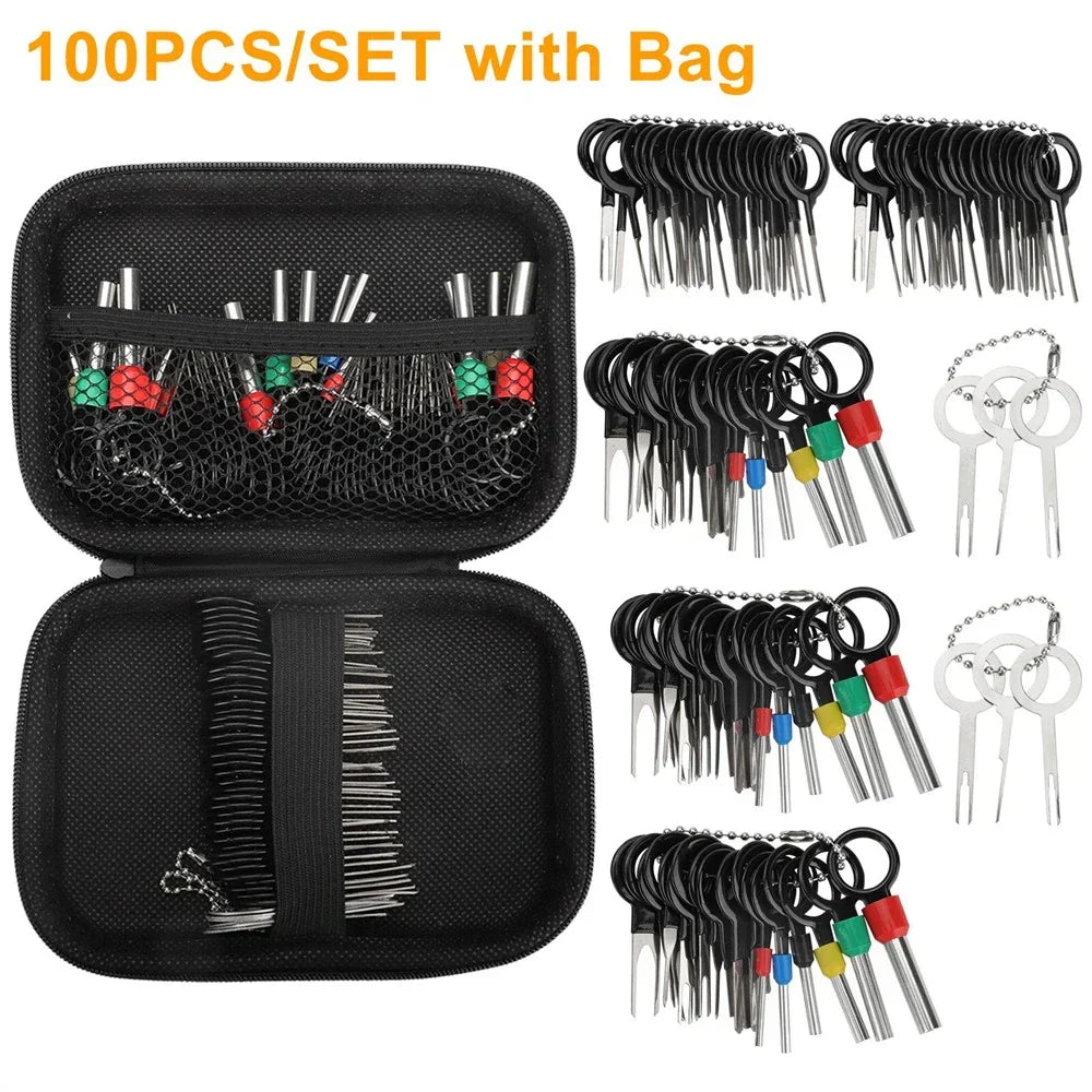 100pcs Wire Kit for Car Terminal Removal with Pin Ejectors