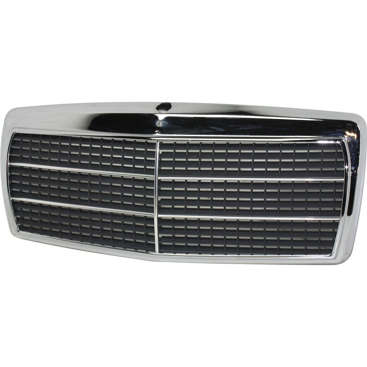 Grille for Mercedes Benz 190E 1984–1993, 190D Chrome Shell w/ Primed Insert