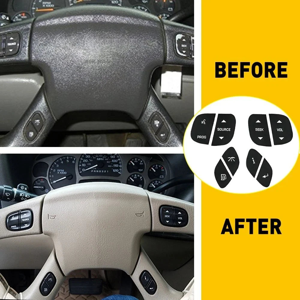 Steering Wheel Stickers for Chevrolet Silverado GMC Control Repair