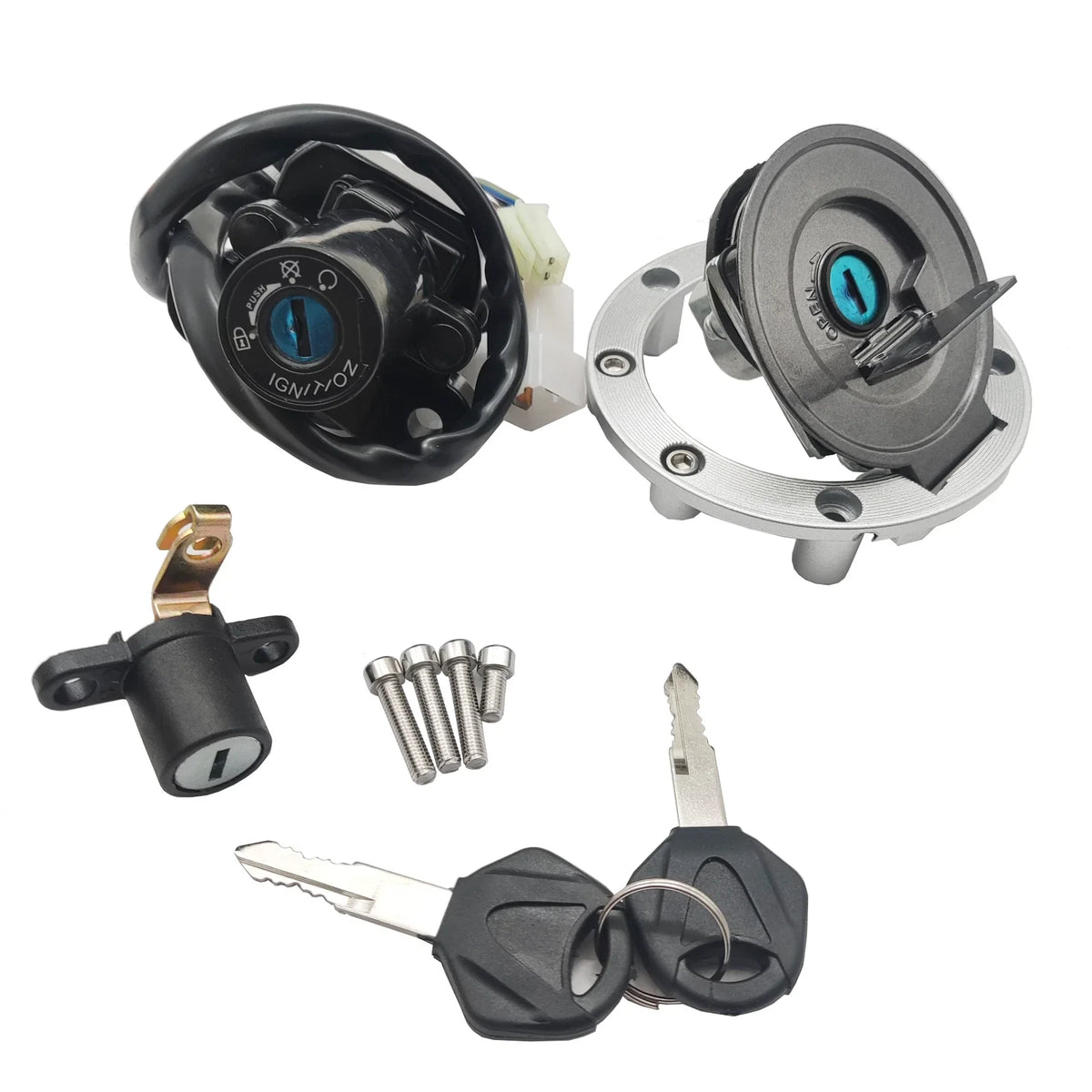 Ignition Switch Lock Set for Yamaha YZF R6 (2006–2020) with 2X Keys