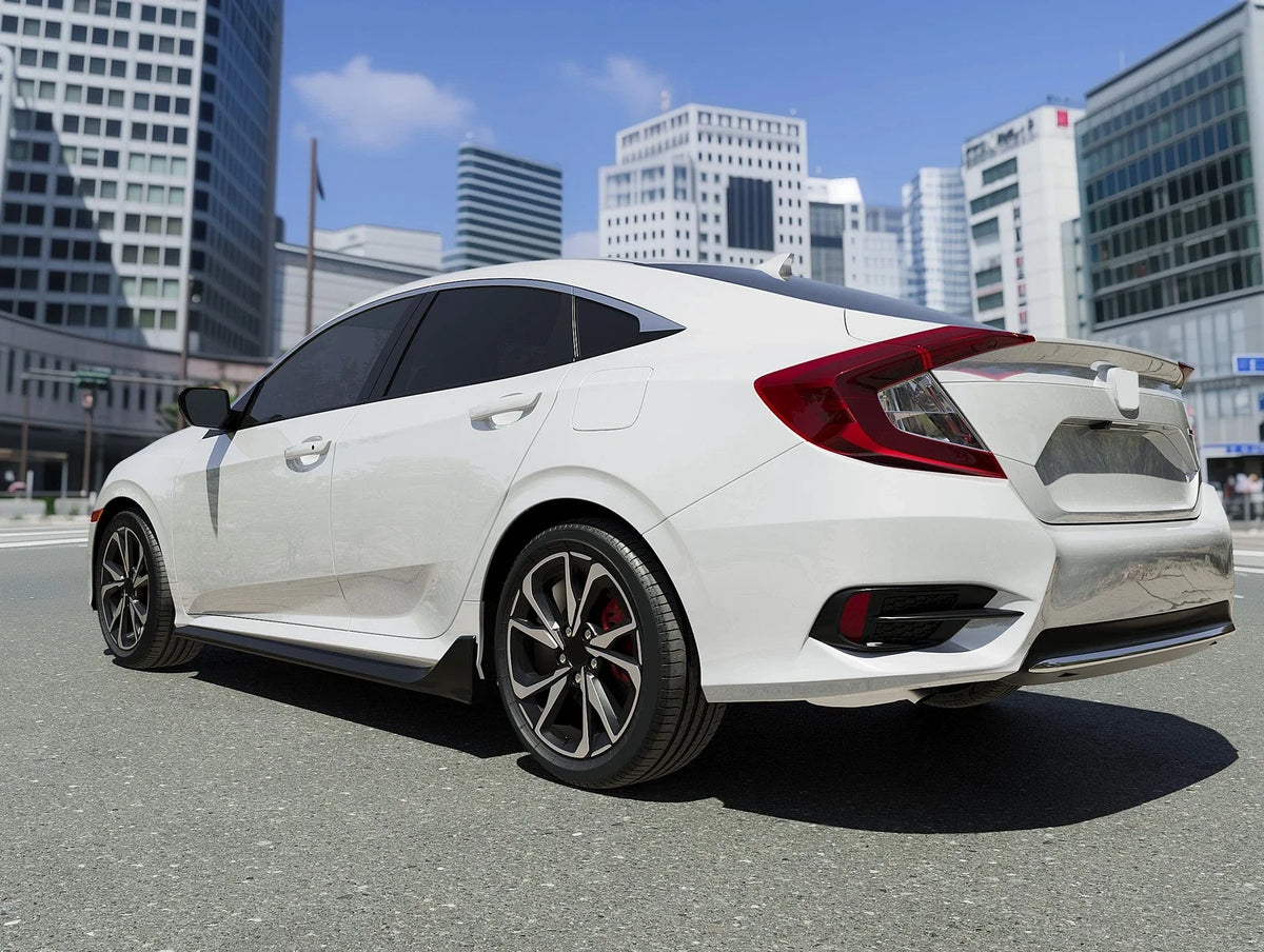 Side Skirt Extensions LX EX SI Type-R Style for 2016-2021 Honda Civic