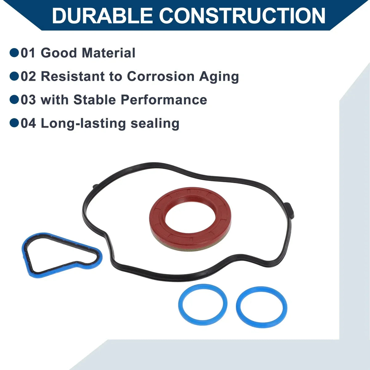 Engine Timing Cover Gasket Set for 3.7L 4.7L Dodge Durango (2003-2009)