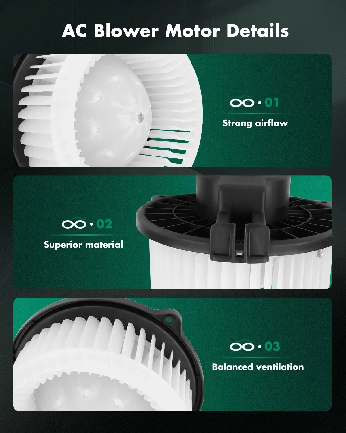 A/C Blower Motor and Fan Cage for 2008-2011 Mitsubishi Endeavor