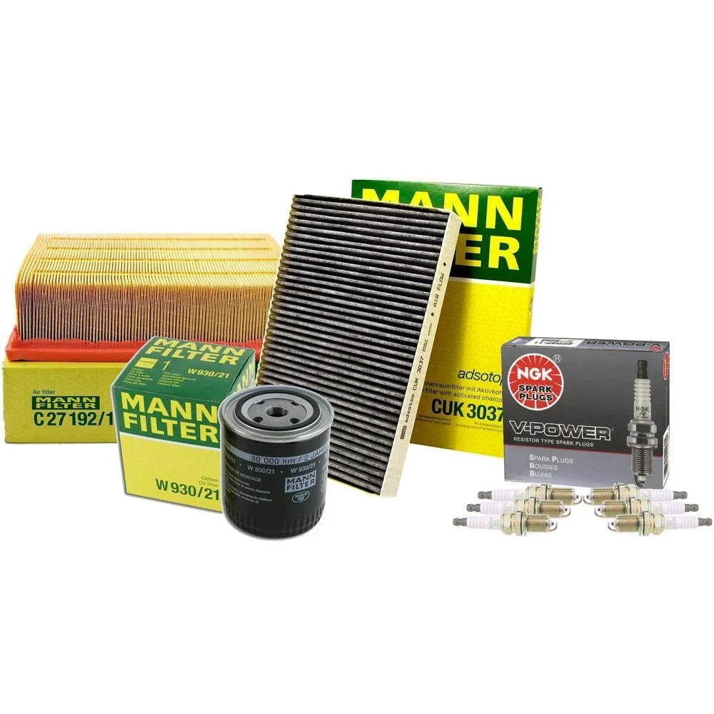 Tune-Up Kit with Mann Filters & NGK Spark Plugs for Audi A4 Quattro (2002–2008)