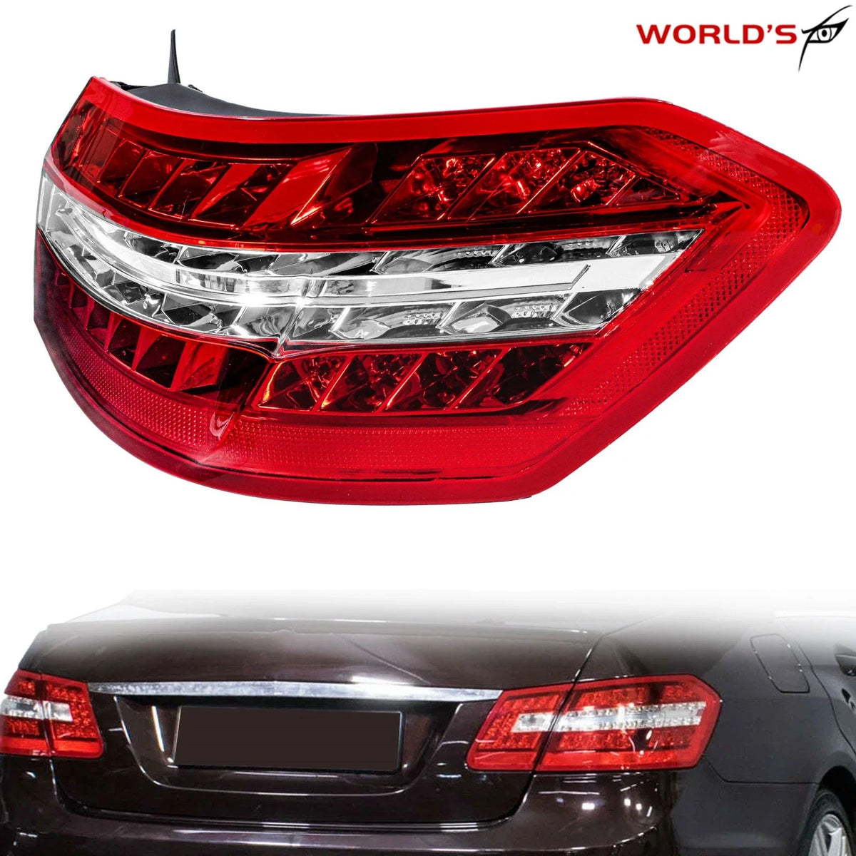 Right Outer LED Tail Light for Mercedes-Benz E-Class (2010–2013)