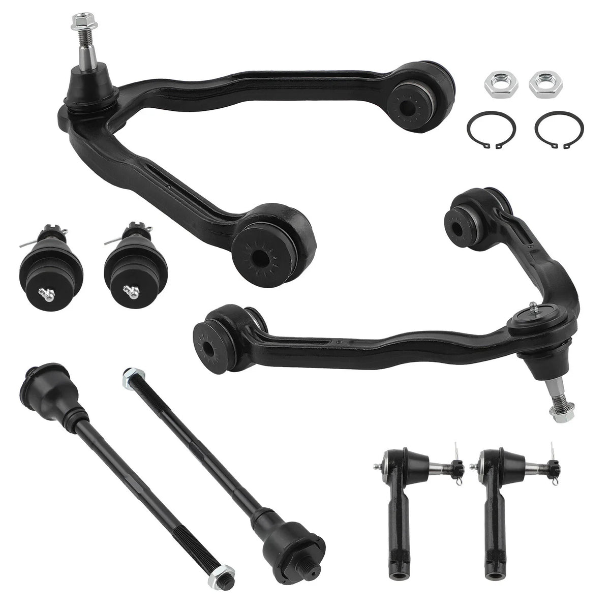 Front Upper Control Arms Tie Rods for Chevy Silverado 1500 GMC Sierra (1999–2006)